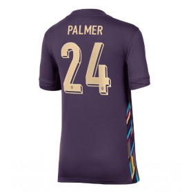 England Cole Palmer #24 Borte skjorte til dame EM 2024 Kortermet